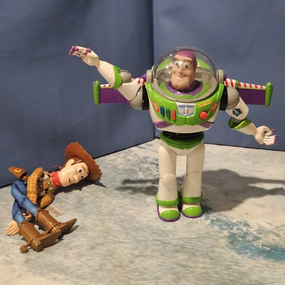 Disney Pixar Toy Story Play Bundle Woody Talking Buzz Lightyear Zurg Figures